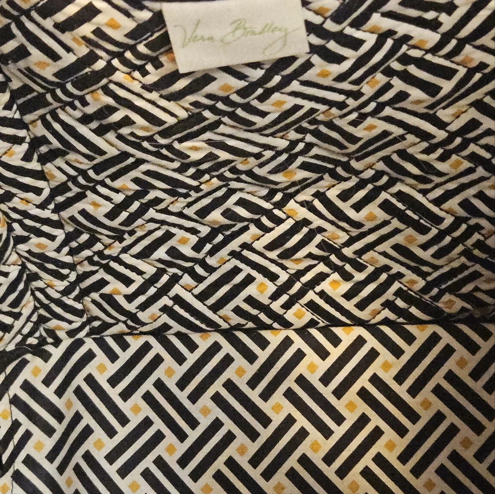 Vera Bradley Black Quilted Tote Bag - Picture 7 of 10